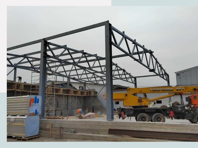 Строительство цехов в Южном-Сахалинске