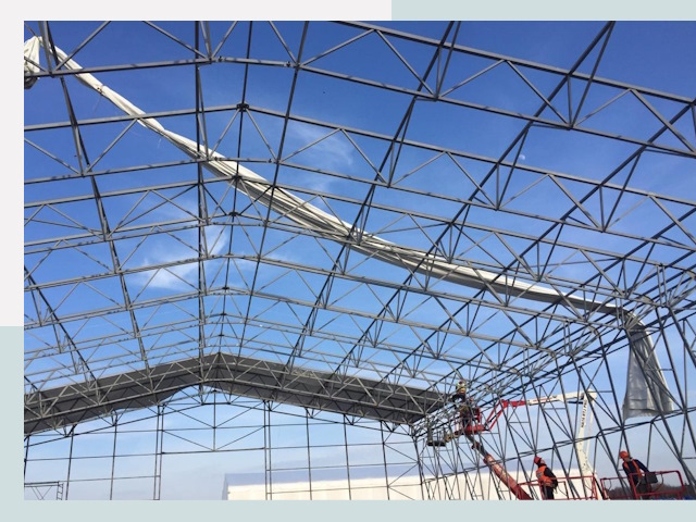 Шатровые ангары от 620 руб. в Южном-Сахалинске и Сахалинской области