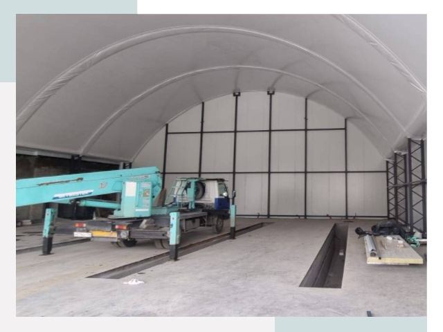 Внутреннее оснащение ангаров в Южном-Сахалинске