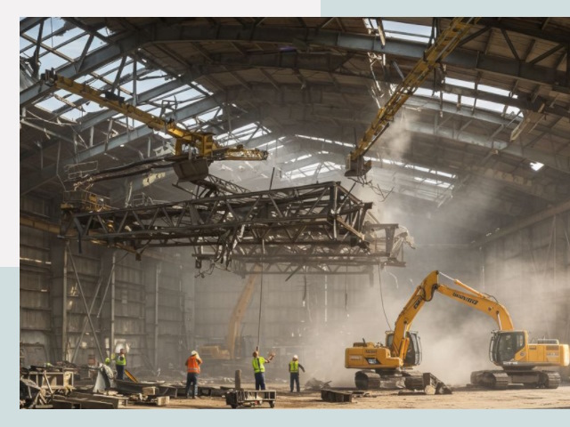 Демонтаж ангаров в Южном-Сахалинске от 620 руб. за м²